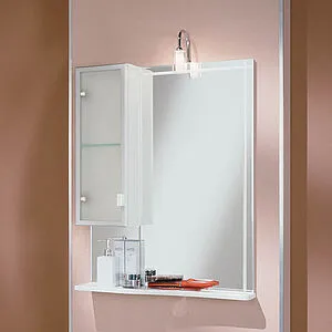 Шкаф-зеркало Aquaton Альтаир 65 L белый 1A100002AR01L, 3