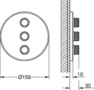 Вентиль переключающий на 3 потребителя Grohe Grohtherm SmartControl хром 29122000, 4