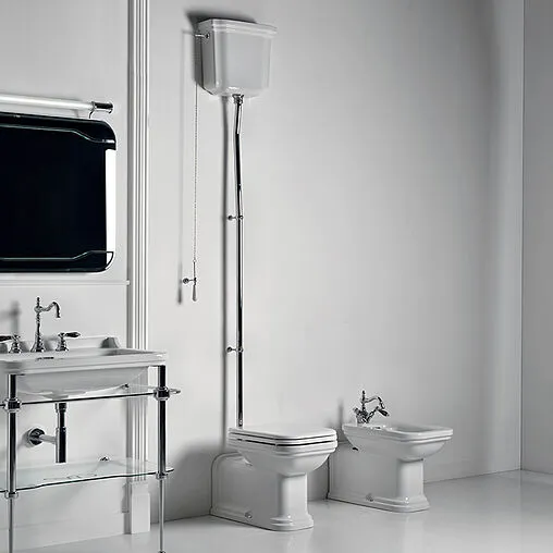 Унитаз-компакт с высоким бачком Kerasan Waldorf белый