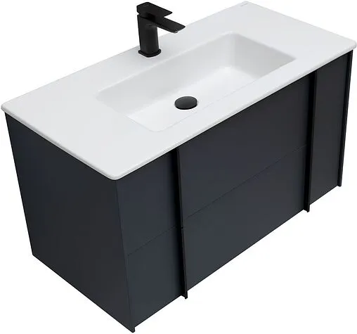 Тумба-умывальник подвесной Allen Brau Reality 90 антрацит 1.32006.AM+