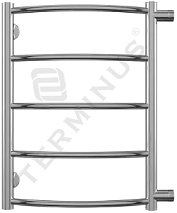 Полотенцесушитель водяной лесенка Terminus Классик П5 400х596 б/п 500 полированная сталь 4670030726209, 1