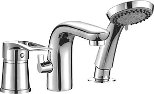 Смеситель на борт ванны на 3 отверстия Rossinka хром T40-39 Смеситель на борт ванны на 3 отверстия Rossinka хром T40-39, 1