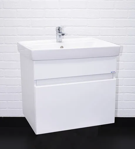 Тумба-умывальник подвесная Айсберг Классик 60 белый DA3009T+4607152361674