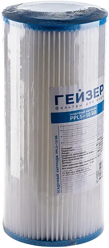 Лепестковый картридж для механической очистки воды Big Blue 10&quot; Гейзер PPL 50724