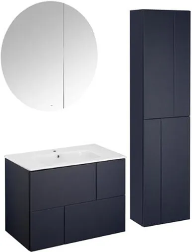 Тумба-умывальник подвесная Roca Luna 80 синий ZRU9307767+