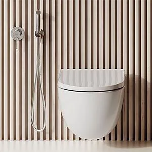 Унитаз подвесной безободковый Kludi Resa D белый 24WCW0243 Унитаз подвесной безободковый Kludi Resa D белый 24WCW0243, 3