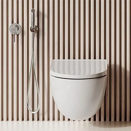 Унитаз подвесной безободковый Kludi Resa D белый 24WCW0243