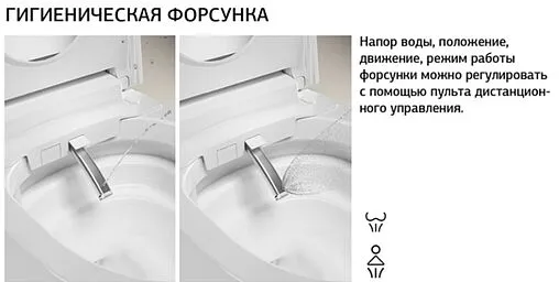 Умный унитаз-биде подвесной безободковый Allen Brau Smart Tornado белый 4.I1001.20