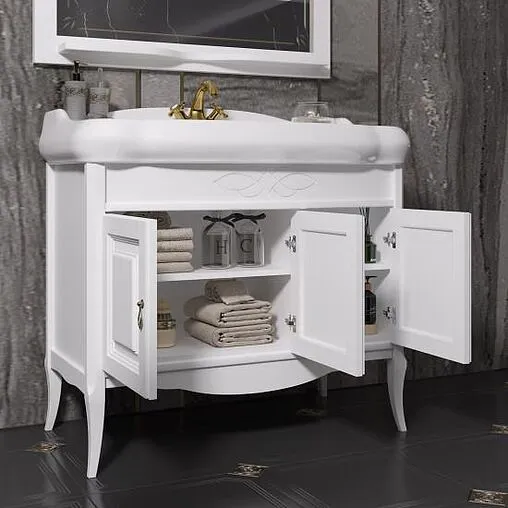 Тумба под умывальник напольный Opadiris Лоренцо 100 белый матовый Z0000008219