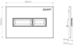 Клавиша смыва для унитаза Loranto Line 7320 белый глянцевый Клавиша смыва для унитаза Loranto Line 7320 белый глянцевый, 2