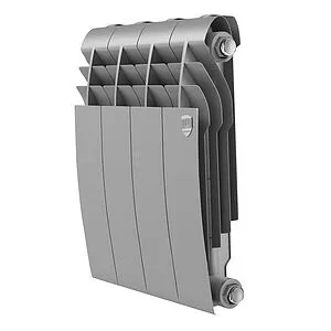 Радиатор биметаллический 4 секций Royal Thermo Biliner B 350 Silver Satin RTBS335004 Радиатор биметаллический 4 секций Royal Thermo Biliner B 350 Silver Satin RTBS335004, 1