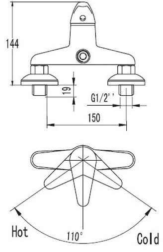 Смеситель для душа SMARTsant Реал хром SM033504AA Смеситель для душа SMARTsant Реал хром SM033504AA