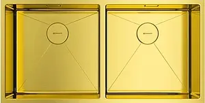 Мойка кухонная Omoikiri Taki 86-2-U/IF-LG светлое золото 4993792 Мойка кухонная Omoikiri Taki 86-2-U/IF-LG светлое золото 4993792, 1