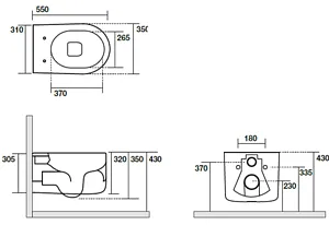 Унитаз подвесной безободковый Kerasan Nolita Tornado Grigio matt 531559, 2