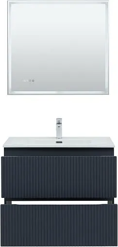 Тумба под умывальник подвесная Aquanet Джейн (Flat) 80 маренго 00335429