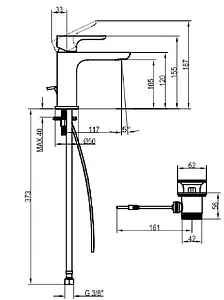Смеситель для раковины Villeroy&Boch O.novo хром TVW10410111061, 2