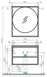 Тумба-умывальник подвесная Aquaton Лофт Фабрик 80 дуб эндгрейн 1A2424K7LTDU0, 2