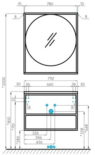 Тумба-умывальник подвесная Aquaton Лофт Фабрик 80 дуб эндгрейн 1A2424K7LTDU0
