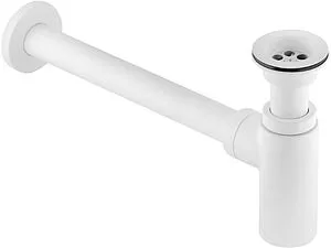 Сифон бутылочный для раковины Wirquin Lineis белый матовый 30987101 Сифон бутылочный для раковины Wirquin Lineis белый матовый 30987101, 1
