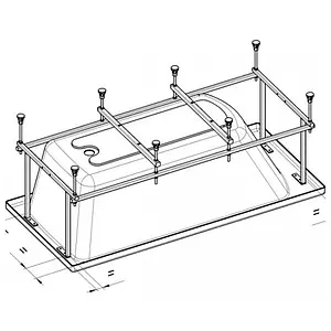 Монтажный комплект Roca Line 150x70 ZRU9302983 Монтажный комплект Roca Line 150x70 ZRU9302983, 2