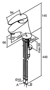Смеситель для раковины Damixa Lyra хром 510210000, 2