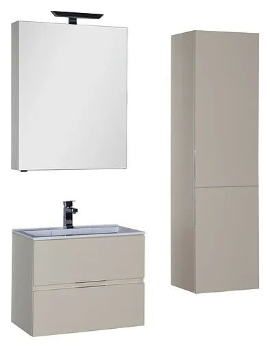 Шкаф-пенал подвесной Aquanet Алвита 40 сливочный 183978