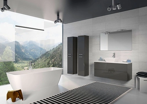 Ванна отдельностоящая из искусственного камня Riho Malaga 160x75 белый B123001105