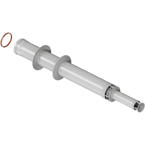 Коаксиальная труба Ø 60/100мм L=750мм с наконечником Rommer RCA-6010-001751