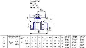 Кран шаровый 1"в x 1"н БАЗ 11б27п1 БАЗ.А31.1.25.40 Кран шаровый 1"в x 1"н БАЗ 11б27п1 БАЗ.А31.1.25.40, 2