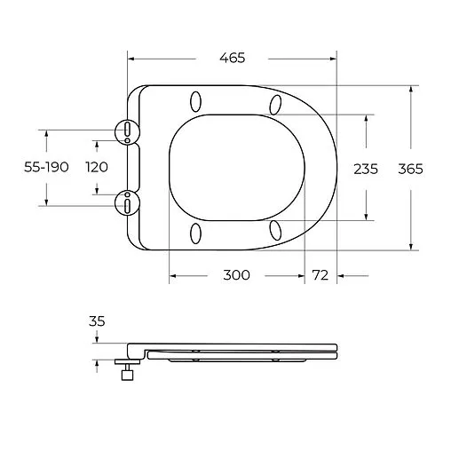 Унитаз подвесной безободковый Cezares Relax Tornado белый CZR-3806-53-TH-TOR/SC