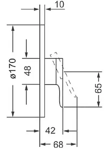 Смеситель для душа скрытого монтажа Villeroy&Boch O.novo хром TVS10435200061, 2