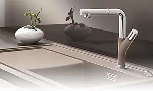 Смеситель для кухни с выдвижным изливом Blanco Yovis-S серый беж 518300 Смеситель для кухни с выдвижным изливом Blanco Yovis-S серый беж 518300, 3