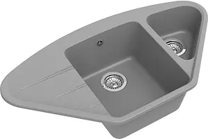 Мойка кухонная Ewigstein Wink W-80KF серый металлик Мойка кухонная Ewigstein Wink W-80KF серый металлик, 1