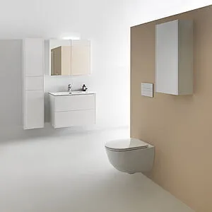 Шкаф-зеркало Laufen Base 80 белый матовый 4.0280.2.110.260.1 Шкаф-зеркало Laufen Base 80 белый матовый 4.0280.2.110.260.1, 3