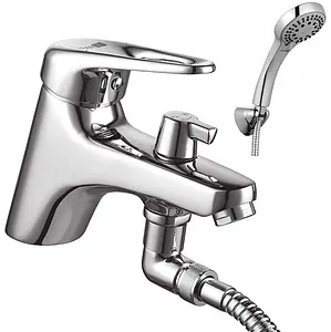 Смеситель на борт ванны на 1 отверстие Lemark Luna хром LM4115C Смеситель на борт ванны на 1 отверстие Lemark Luna хром LM4115C, 1