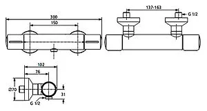 Термостат для душа Ideal Standard Melange хром A4279AA Термостат для душа Ideal Standard Melange хром A4279AA, 2