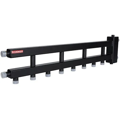 Распределительный коллектор 5 контуров с гидрострелкой 1½&quot;н x 1&quot;н Rommer RDG-0060-014045