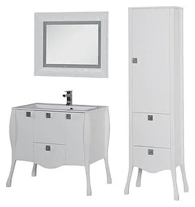 Шкаф-пенал напольный Aquanet Мадонна белый 168905, 4