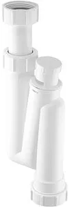 Сифон трубный для раковины Mc Alpine белый MRW3V, 1