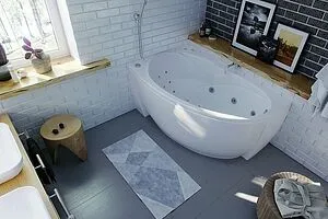 Ванна акриловая Aquatek Бетта 150x95 L с фронтальной панелью с каркасом (разборный) BET150-0000067, 5