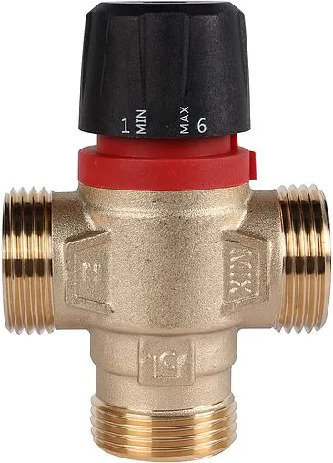 Трехходовой термостатический смесительный клапан 1&quot; +35...+60°С Kvs 1.6 Rommer RVM-0132-166025