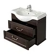Тумба-умывальник напольная Roca America 85 дуб тёмный ZRU9302952+327206000