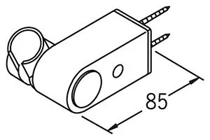 Держатель ручного душа Oras хром матовый/чёрный 253100, 2