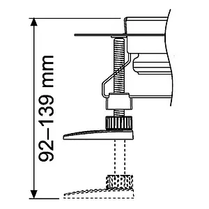 Ножки для лотка h=94мм TECEdrainline 660003 Ножки для лотка h=94мм TECEdrainline 660003, 2