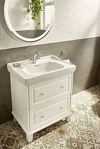 Тумба-умывальник напольная Roca Carmen 80 белый матовый 857135415+3270A0000, 5