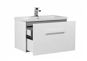 Тумба под умывальник подвесная Aquanet Порто 80 белый 00195731, 5