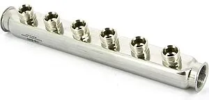 Коллектор распределительный проходной 6 отводов 1&quot;в/в x ¾&quot;ек Uni-fitt 430I4306, 1