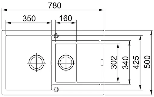 Мойка кухонная Franke Maris MRG 651-78 оникс 114.0198.272