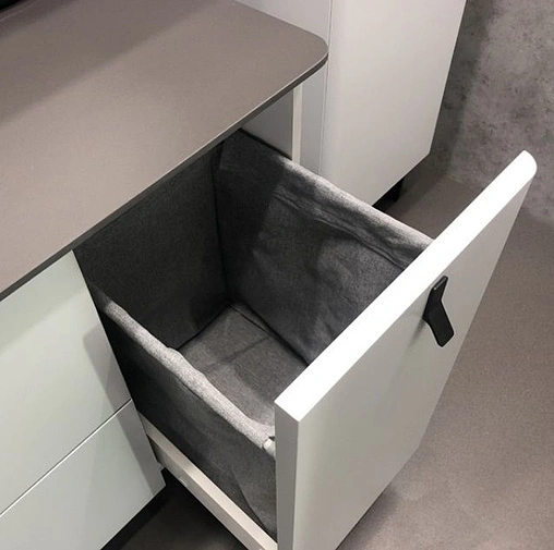 Тумба-умывальник напольная Comforty Сорренто 90Н светло-серый/антрацит 00-00000821CF