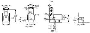 Бачок для унитаза Roca Element белый 341570000 Бачок для унитаза Roca Element белый 341570000, 2